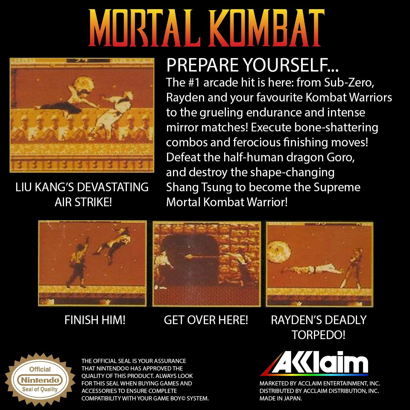 Mortal Kombat Game Boy - Video Game - Used - CaveGamers - Image 2