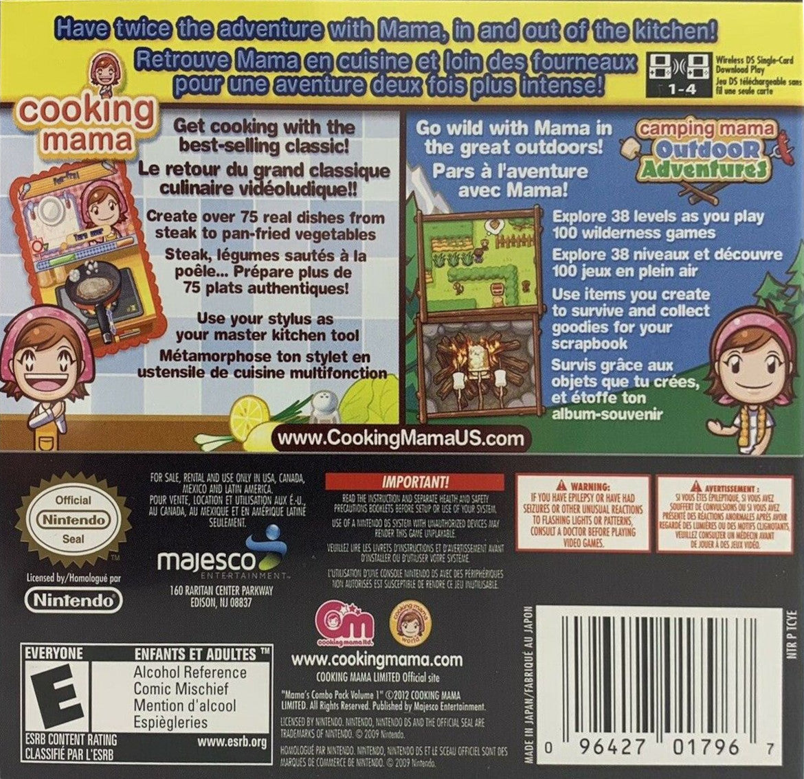 Mama's Combo Pack Vol. 1 DS - Video Game - Used - CaveGamers - Image 2