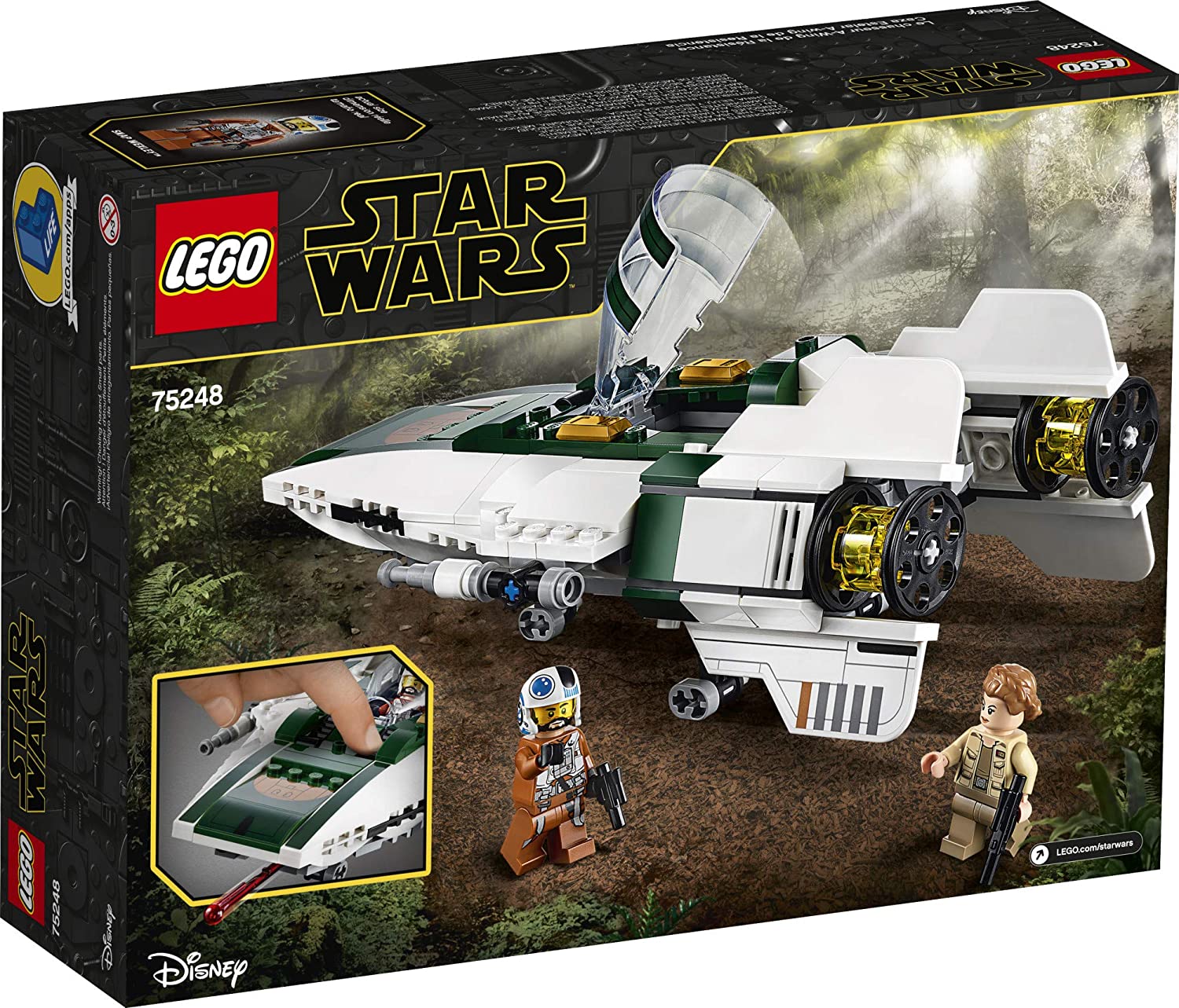 LEGO Star Wars Rise of Skywalker Resistance A Wing Starfighter 75248 Building Sets - Toys - New - CaveGamers - Image 4