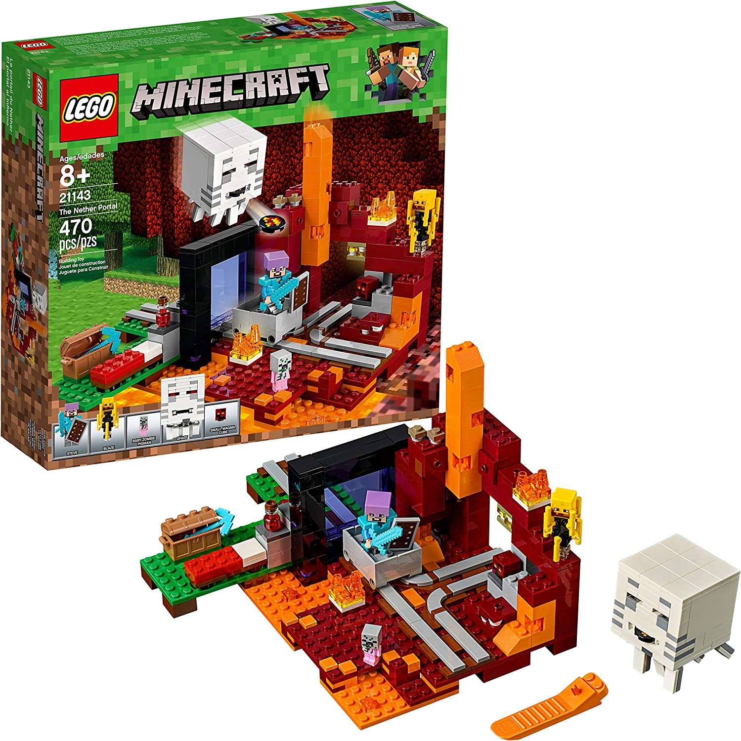 LEGO Minecraft The Nether Portal 21143 Building Sets - Toys - New - CaveGamers