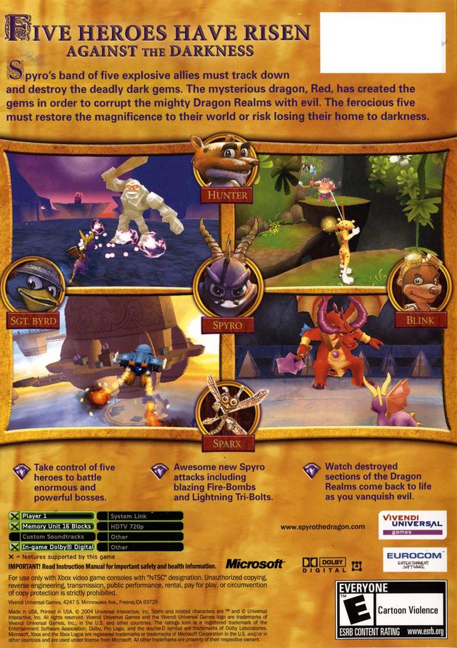 Spyro: A Hero's Tail Xbox - Video Game - Used - CaveGamers - Image 2