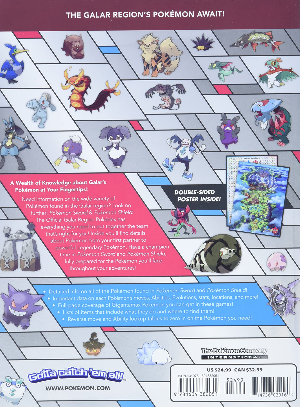 Pokemon Sword & Shield: The Official Galar Region Pokedex Video Game Guides - Video Game Accessory - New - CaveGamers - Image 2