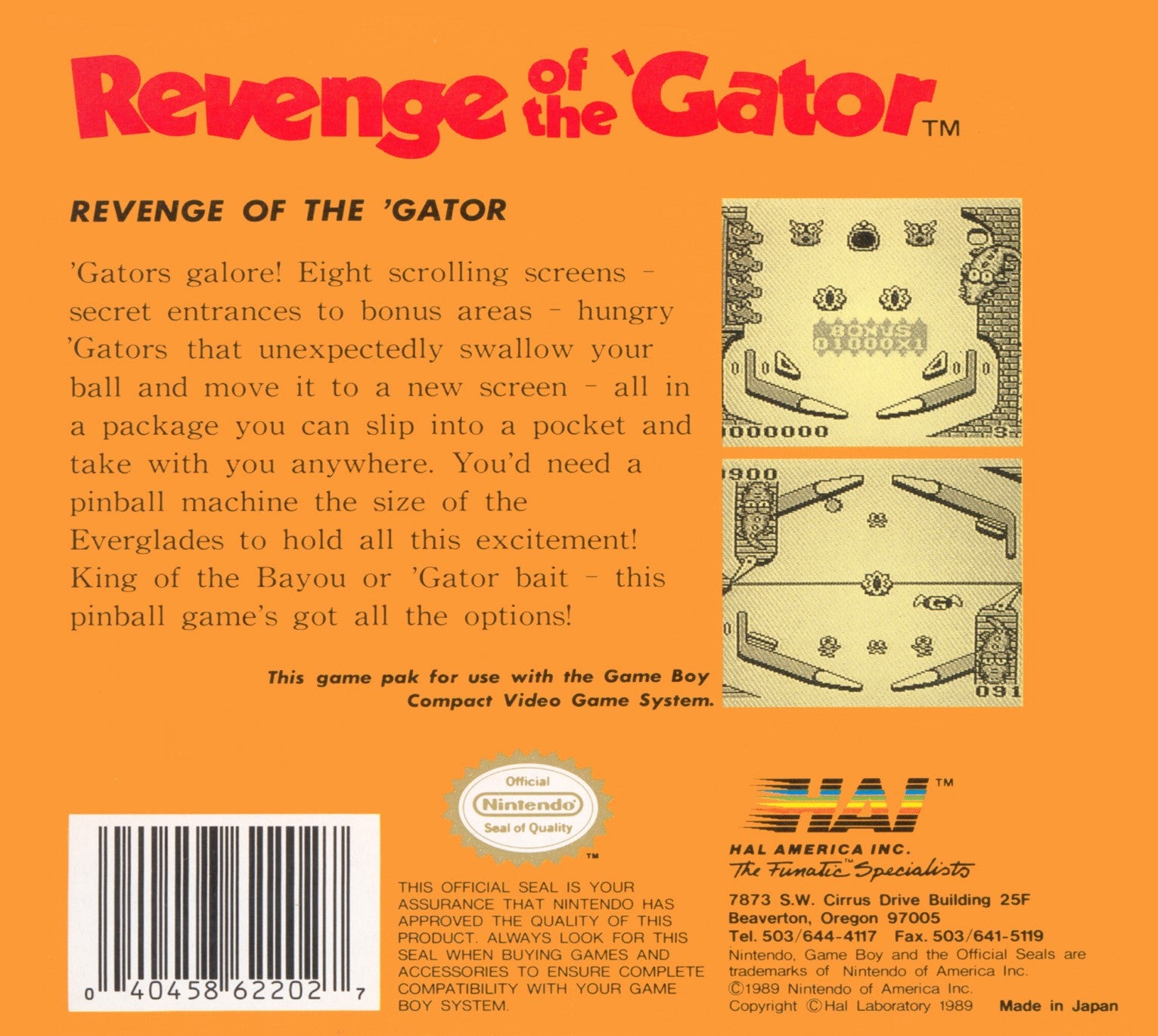 Revenge of The Gator Game Boy - Video Game - Used - CaveGamers - Image 2