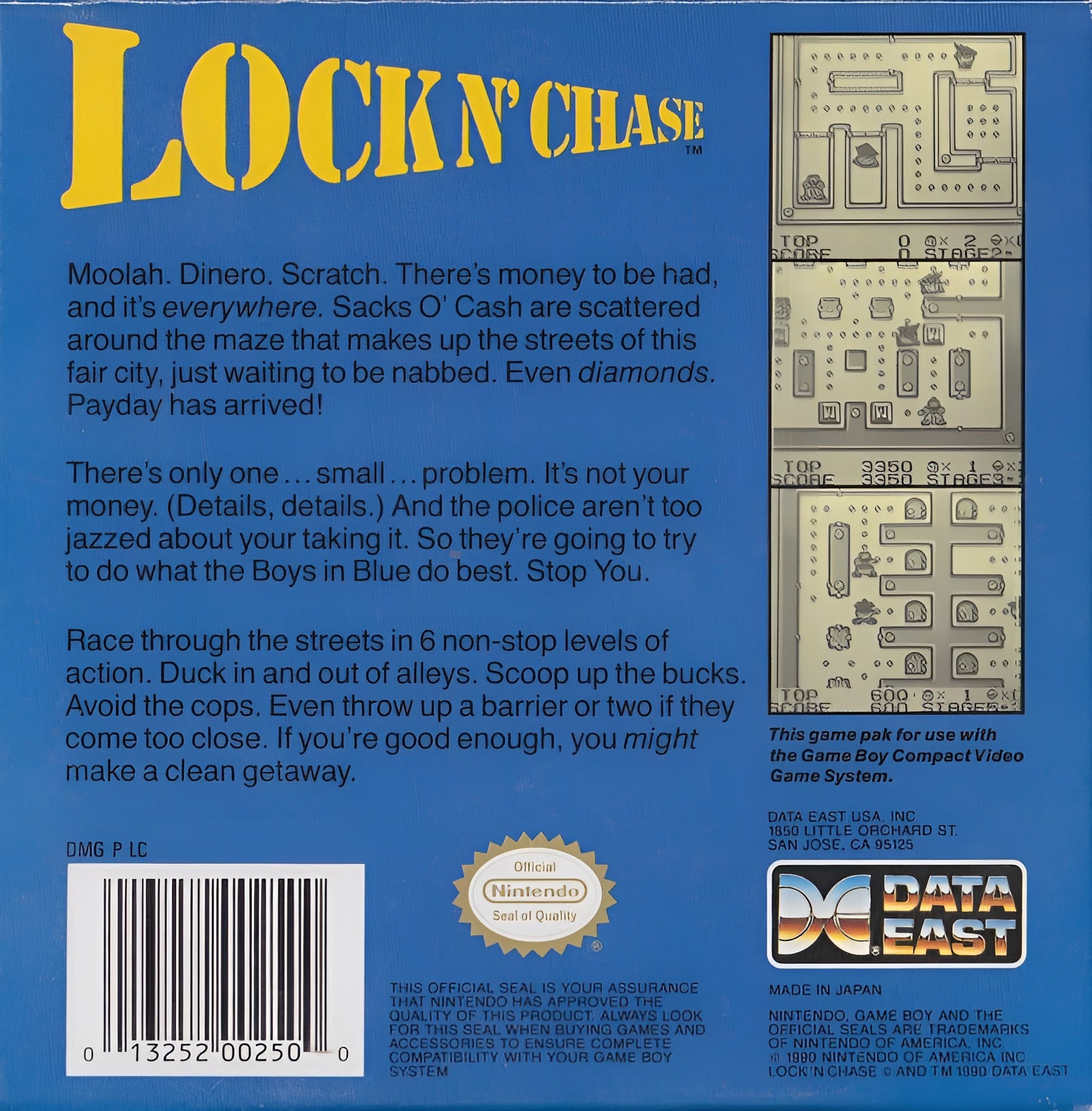 Lock n Chase Game Boy - Video Game - Used - CaveGamers - Image 2