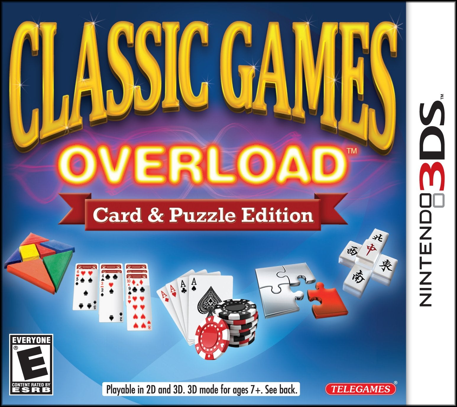Classic Games Overload: Card & Puzzle Edition 3DS - Video Game - Used - CaveGamers