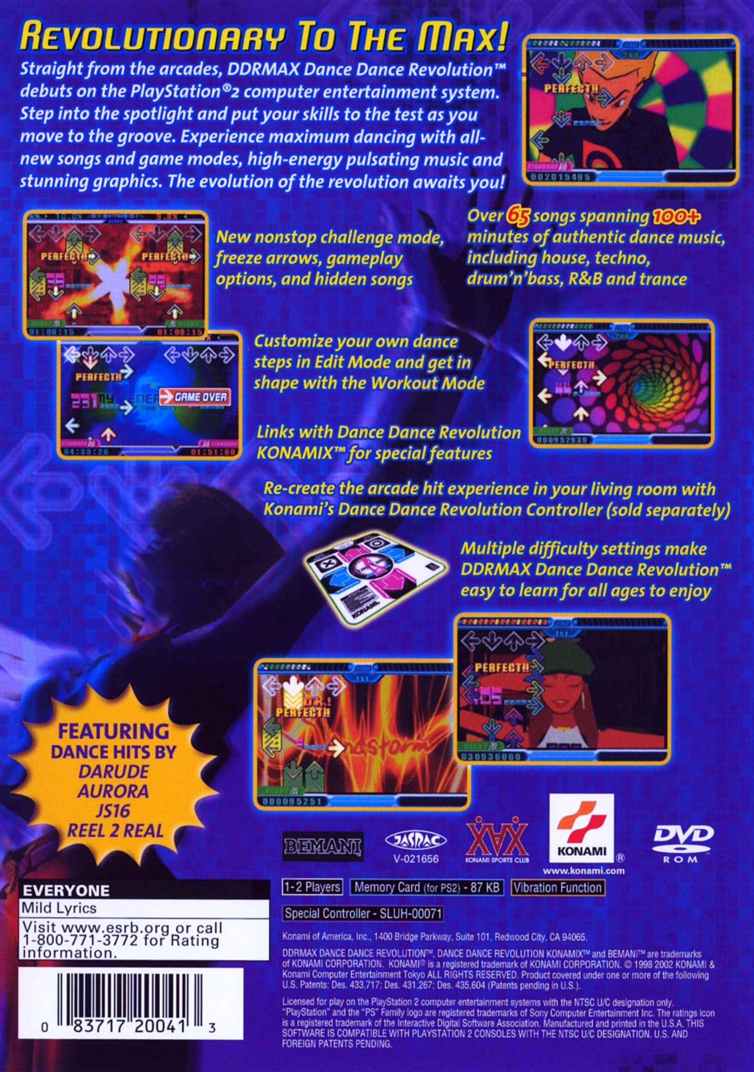 Dance Dance Revolution DDR Max PS2 - Video Game - Used - CaveGamers - Image 2