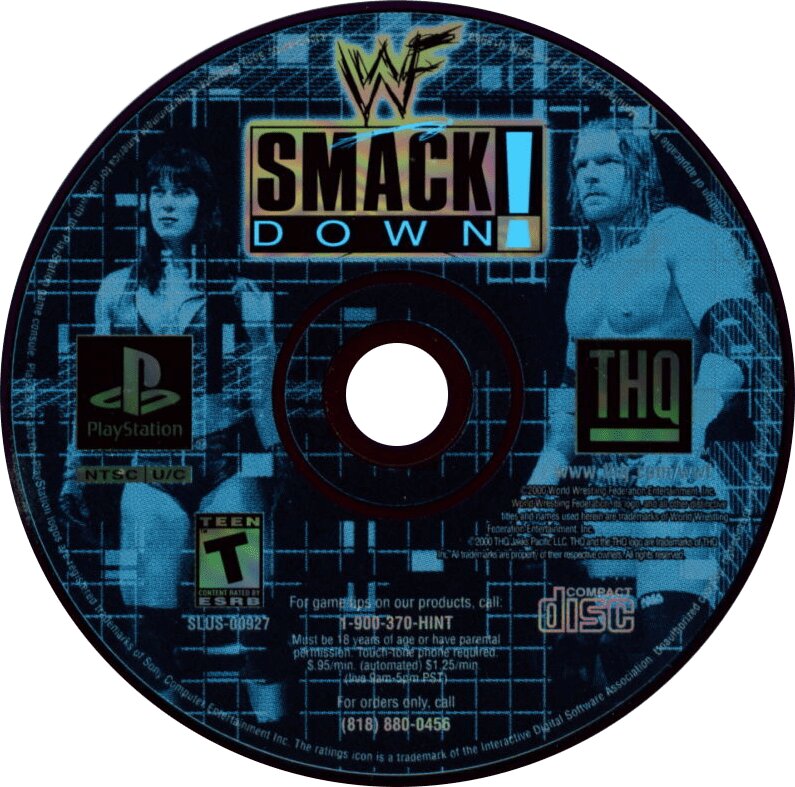 WWF Smackdown! Playstation - Video Game - Used - CaveGamers - Image 3