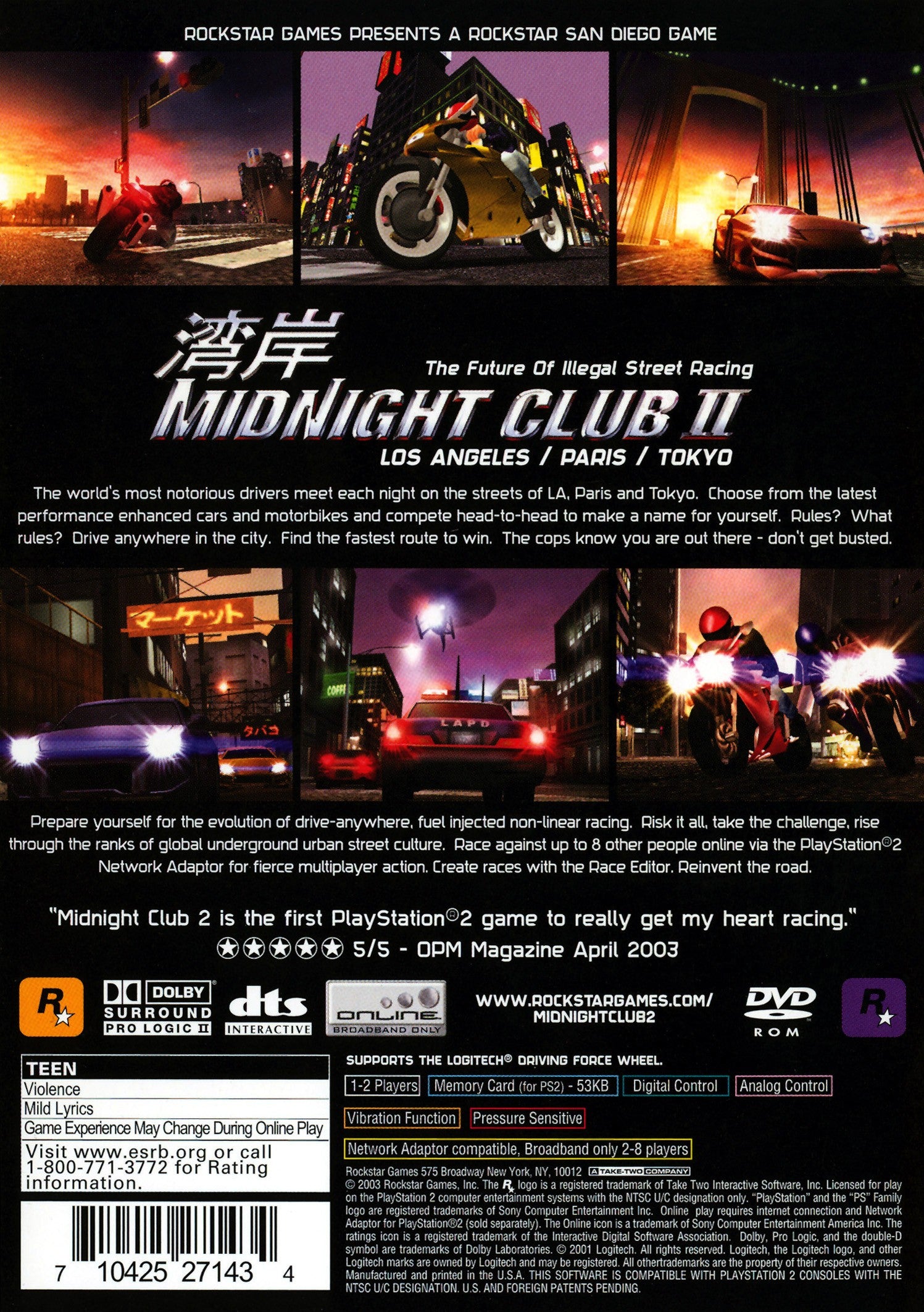 Midnight Club 2 PS2 - Video Game - Used - CaveGamers - Image 2