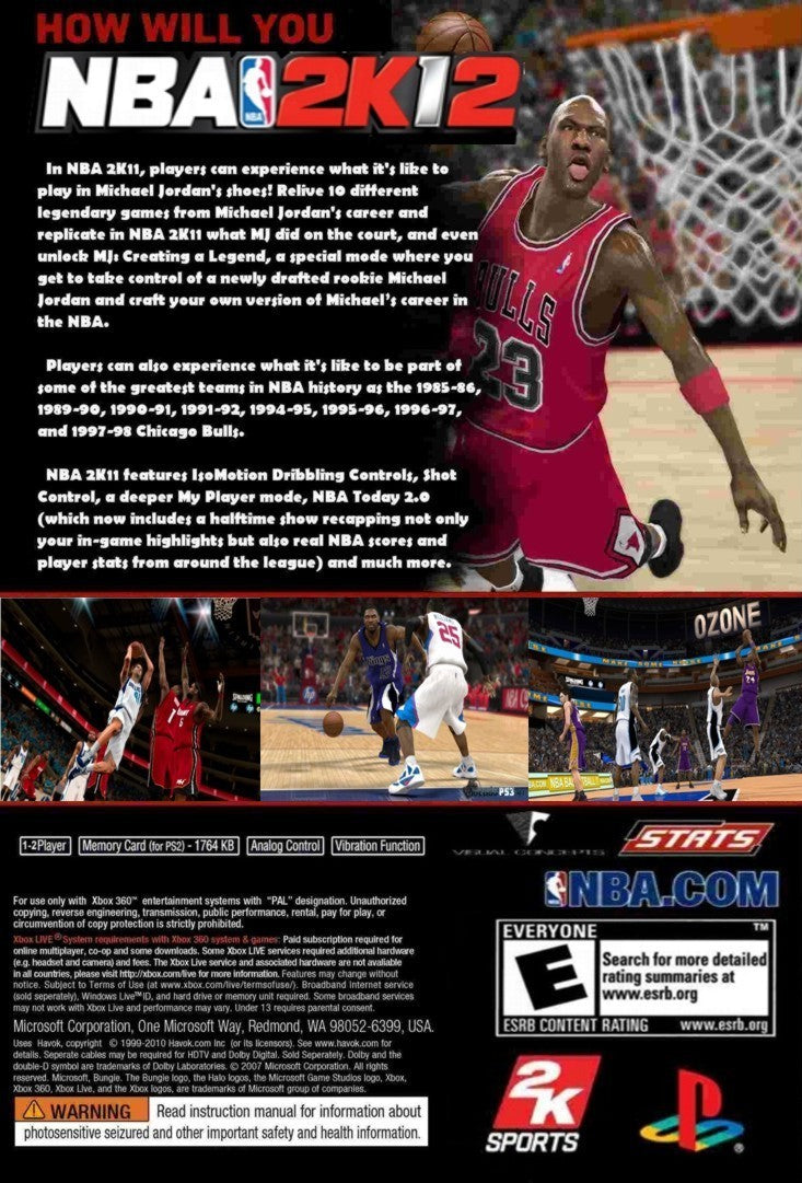 NBA 2K12 PS2 - Video Game - Used - CaveGamers - Image 2