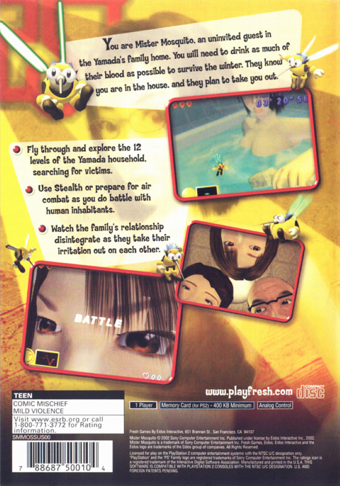 Mr. Mosquito PS2 - Video Game - Used - CaveGamers - Image 2