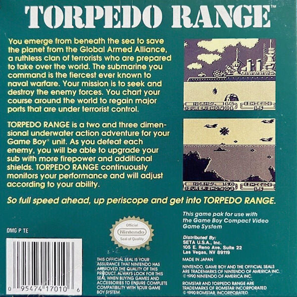 Torpedo Range Game Boy - Video Game - Used - CaveGamers - Image 2