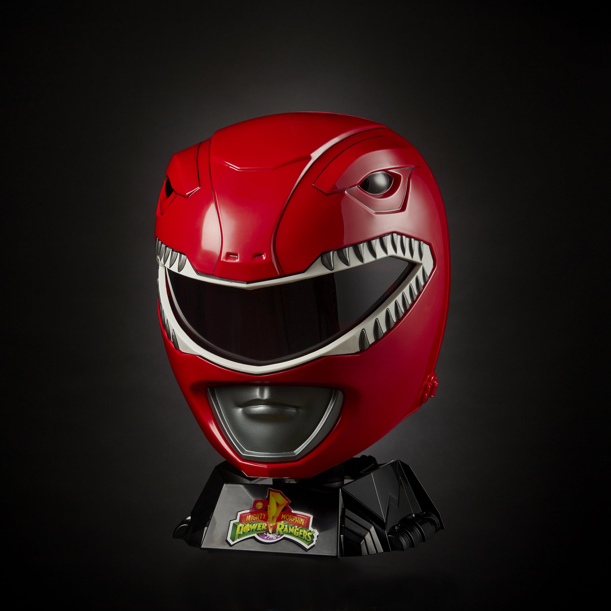 Power Rangers Lightning Collection Mighty Morphin Red Ranger Helmet Prop Replicas - Toys - New - CaveGamers - Image 5
