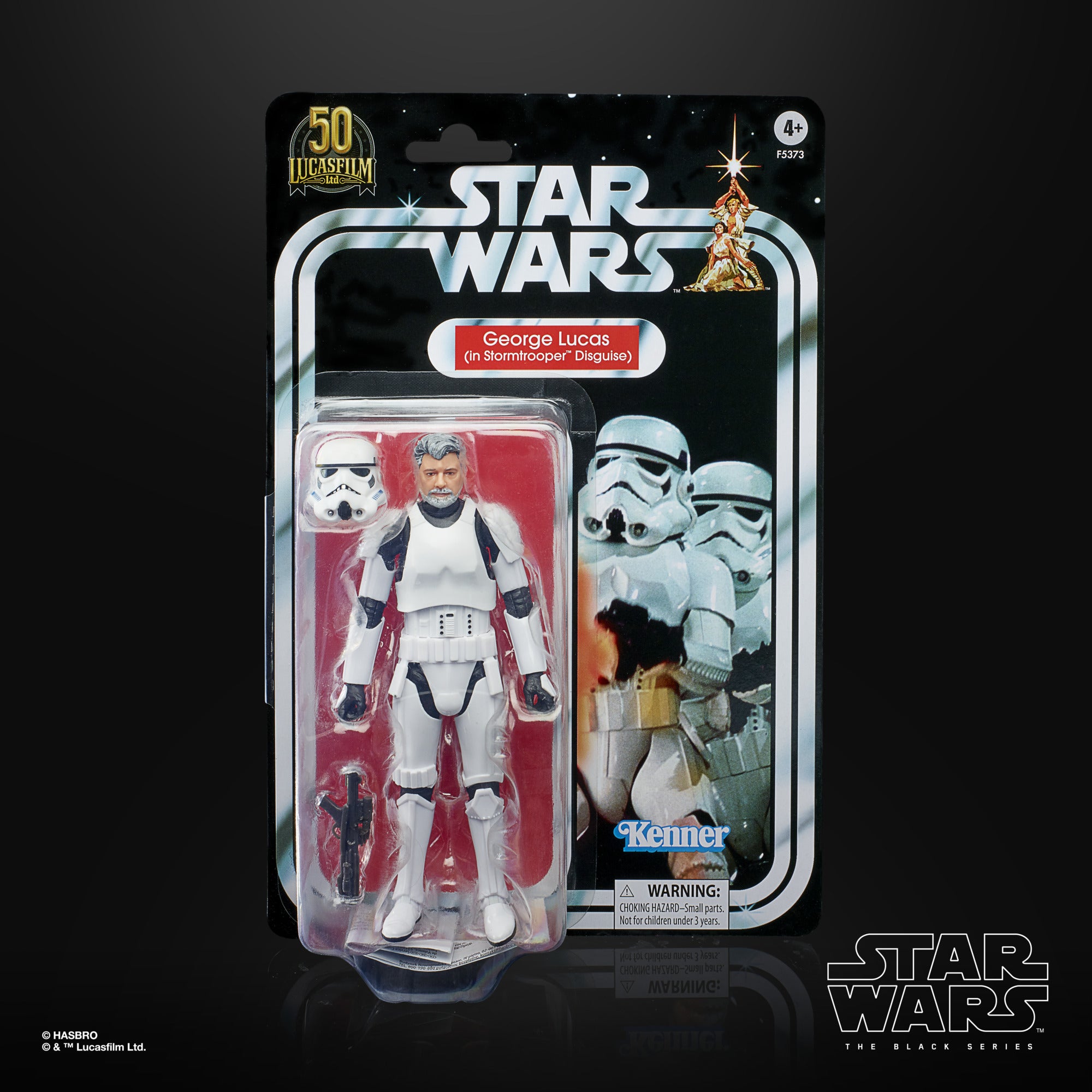 Star Wars: The Black Series - George Lucas Stormtrooper Disguise (50th Anniversary) Action Figure Action Figures - Toys - New - CaveGamers