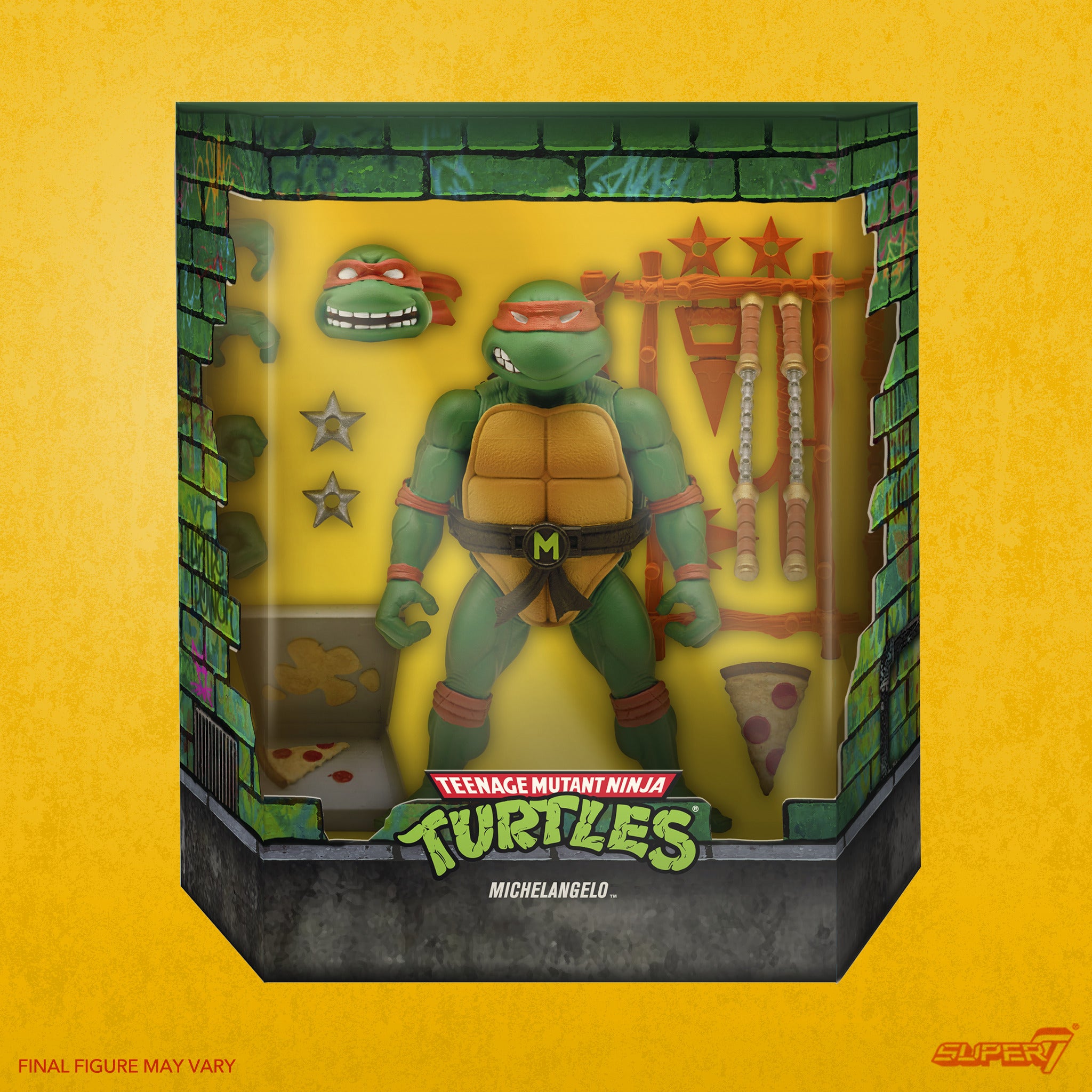 Teenage Mutant Ninja Turtles ULTIMATES! Michelangelo 7" Action Figure Action Figures - Toys - New - CaveGamers - Image 3