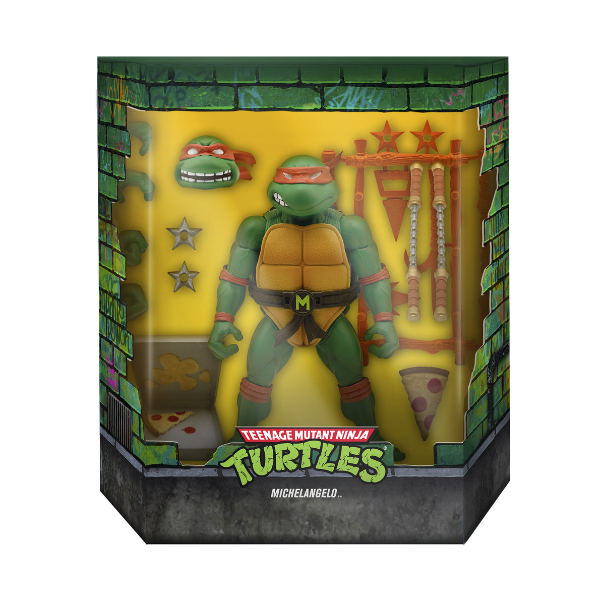 Teenage Mutant Ninja Turtles ULTIMATES! Michelangelo 7" Action Figure Action Figures - Toys - New - CaveGamers - Image 4
