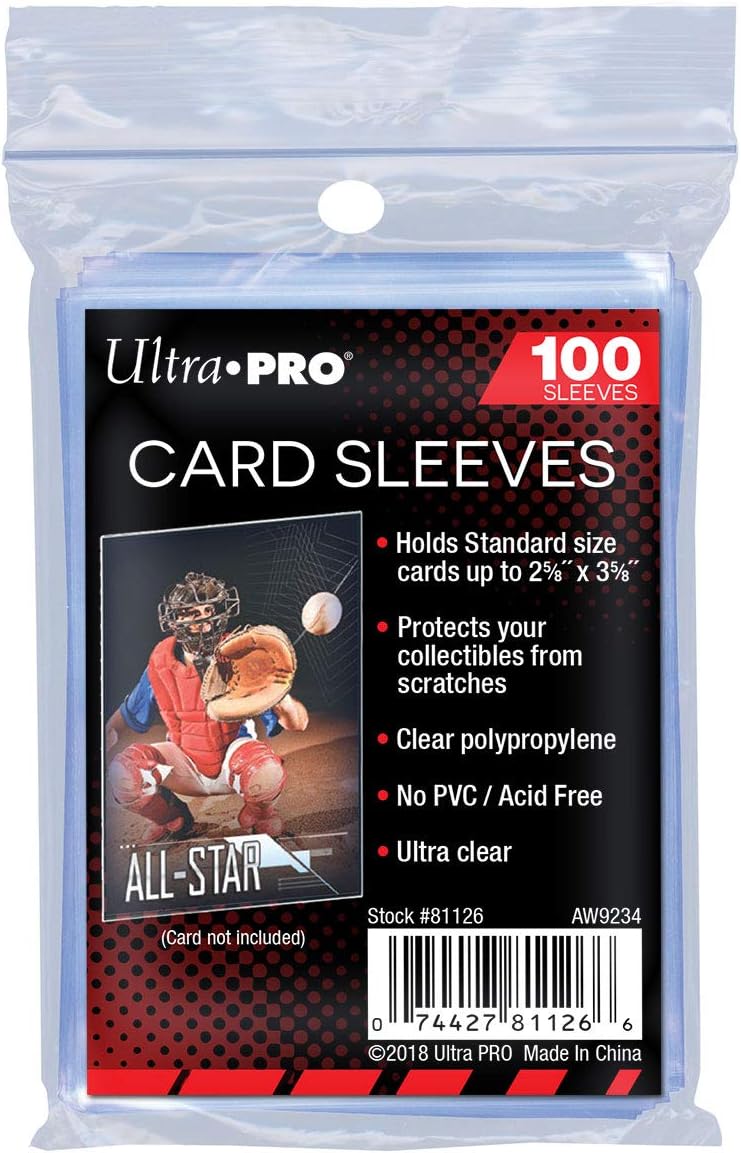 Ultra Pro: Standard Soft Card Sleeves (Penny Sleeves) 100ct Trading Card Accessories - Trading Card - New - CaveGamers