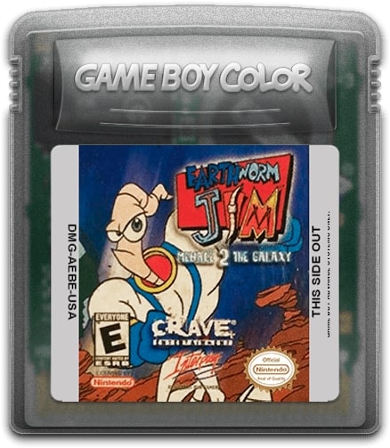 Earthworm Jim: Menace 2 the Galaxy Game Boy Color - Video Game - Used - CaveGamers - Image 3