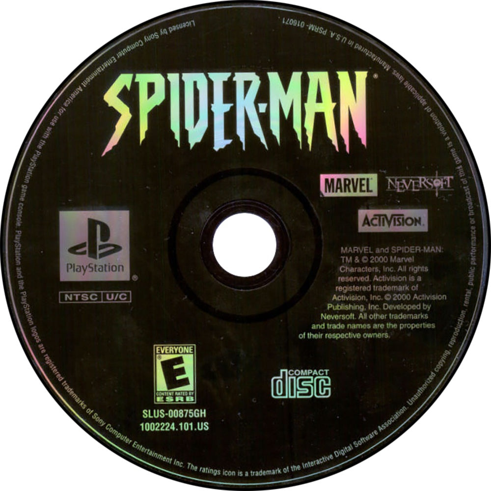 Spider-Man Playstation - Video Game - Used - CaveGamers - Image 3