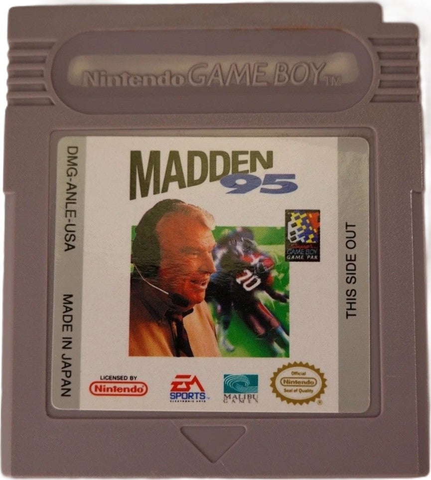 Madden 95 Football Game Boy - Video Game - Used - CaveGamers - Image 3
