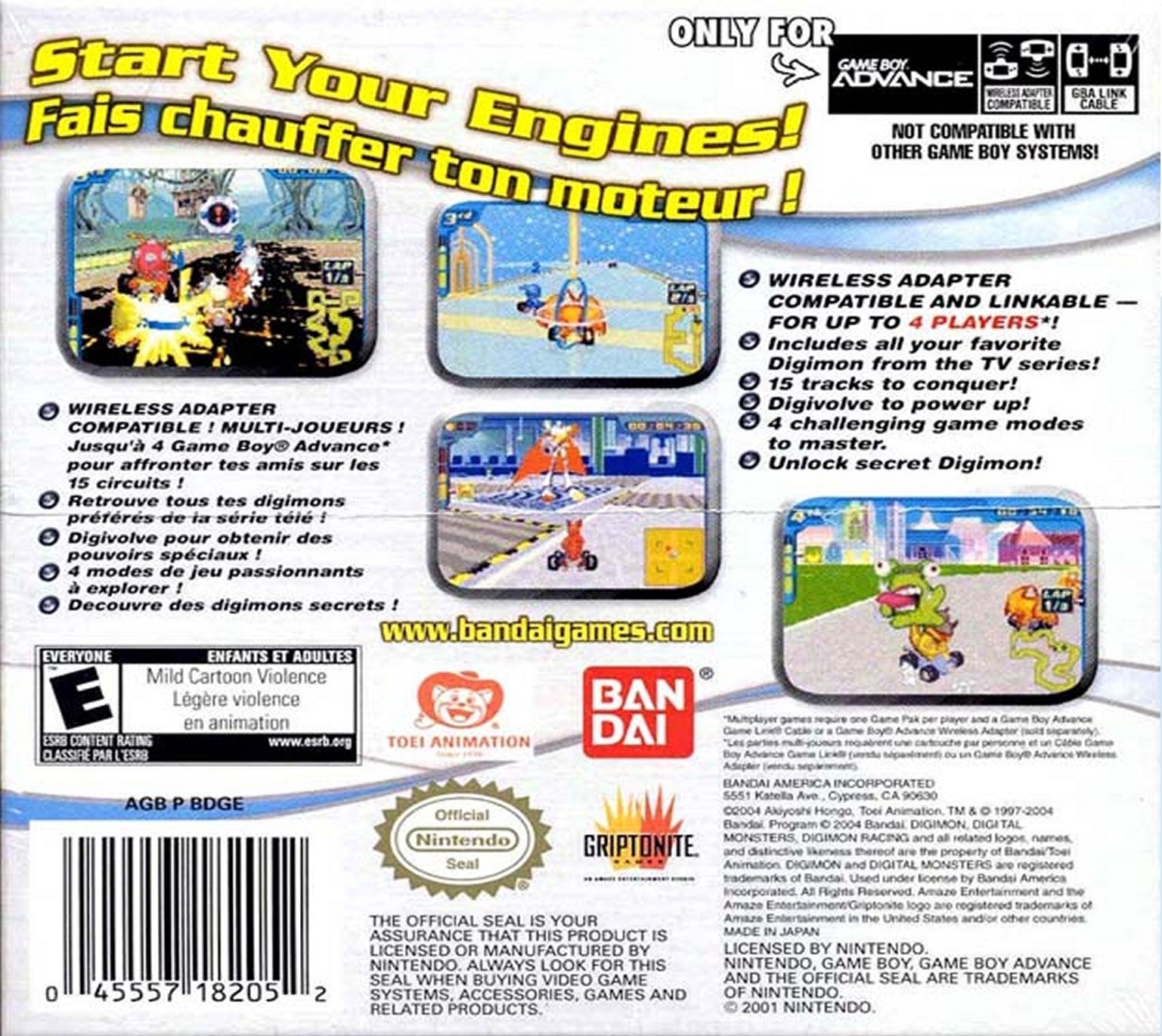 Digimon Racing Game Boy Advance - Video Game - Used - CaveGamers - Image 2