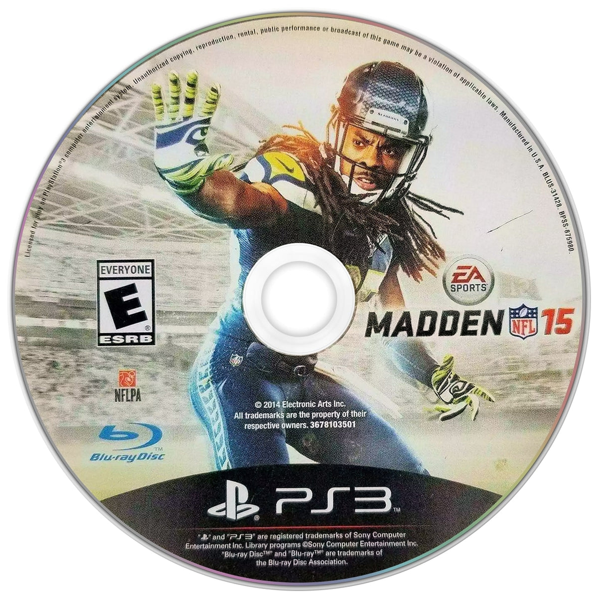 Madden NFL 15 PS3 - Video Game - Used - CaveGamers - Image 3