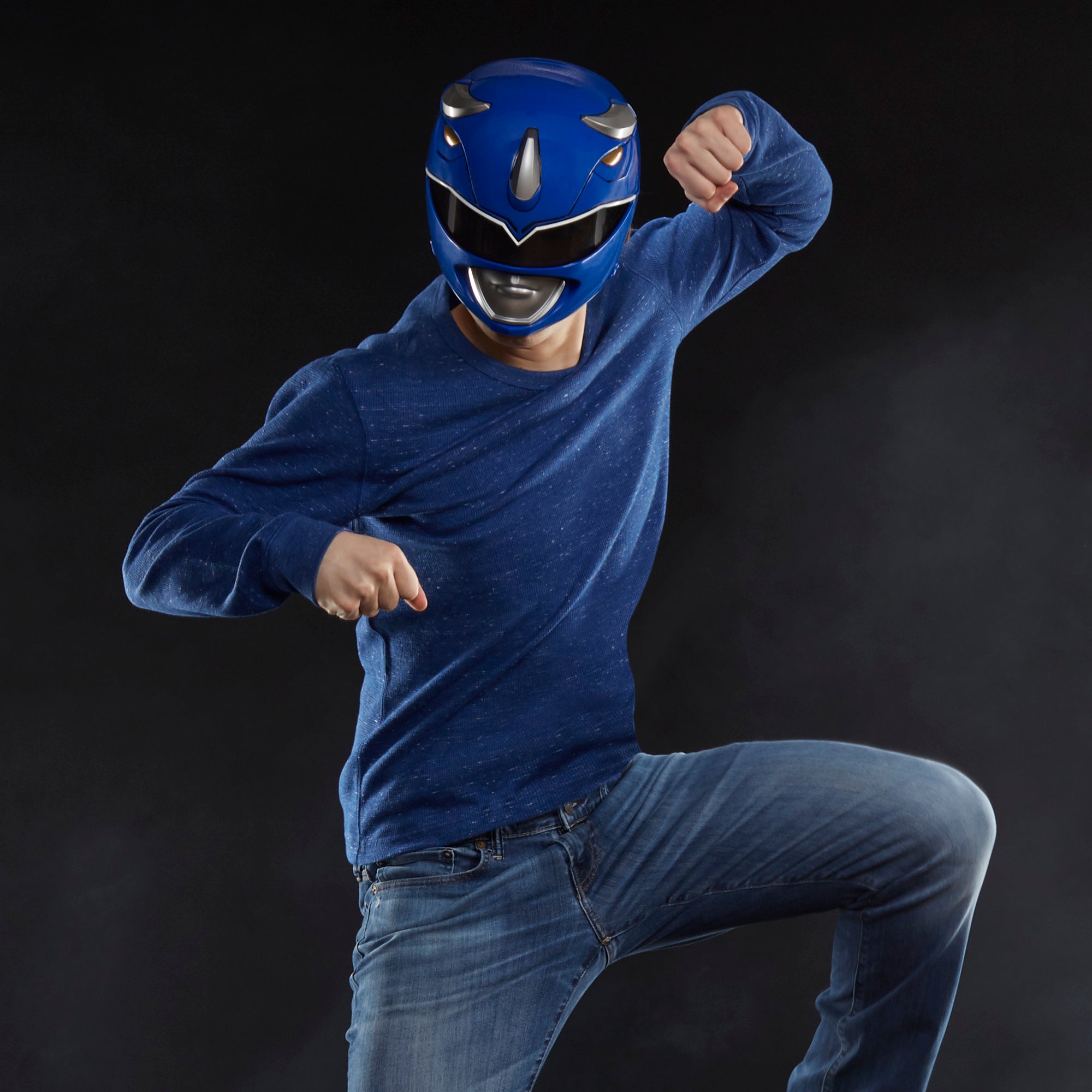 Power Rangers Lightning Collection Mighty Morphin Blue Ranger Helmet Prop Replicas - Toys - New - CaveGamers - Image 10