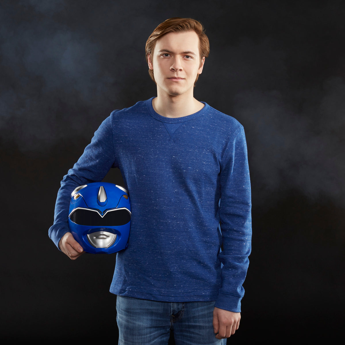 Power Rangers Lightning Collection Mighty Morphin Blue Ranger Helmet Prop Replicas - Toys - New - CaveGamers - Image 4