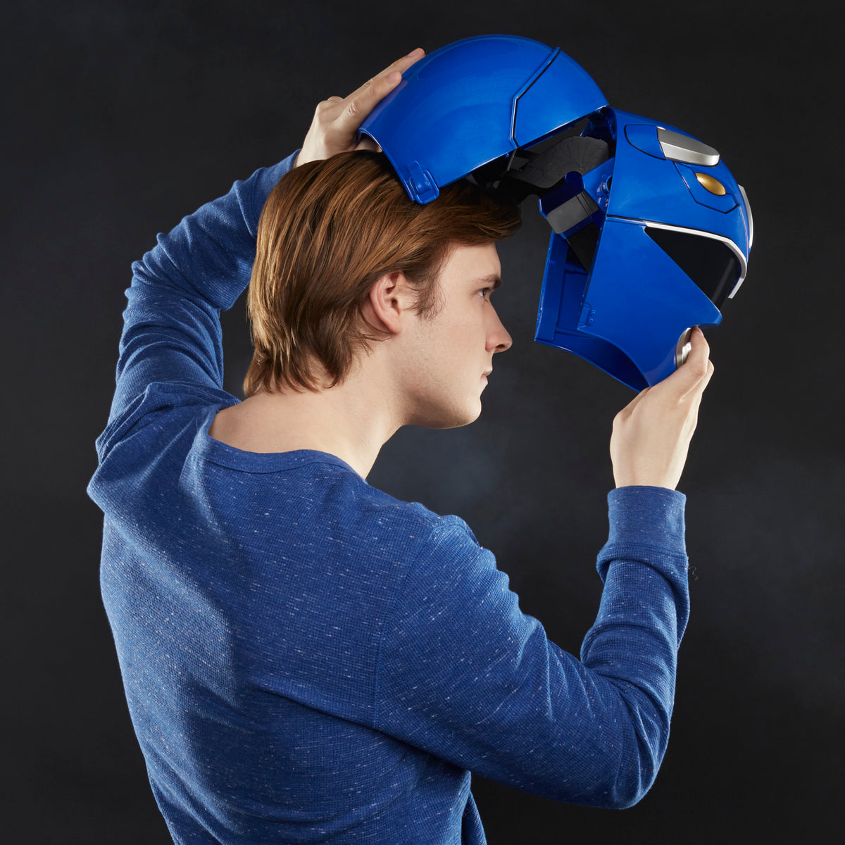 Power Rangers Lightning Collection Mighty Morphin Blue Ranger Helmet Prop Replicas - Toys - New - CaveGamers - Image 5