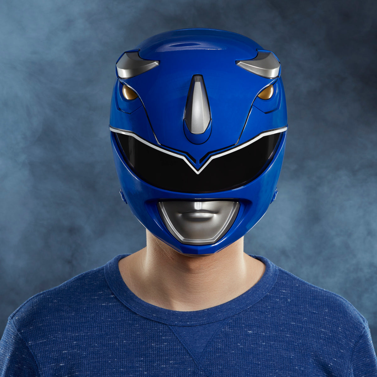 Power Rangers Lightning Collection Mighty Morphin Blue Ranger Helmet Prop Replicas - Toys - New - CaveGamers - Image 7