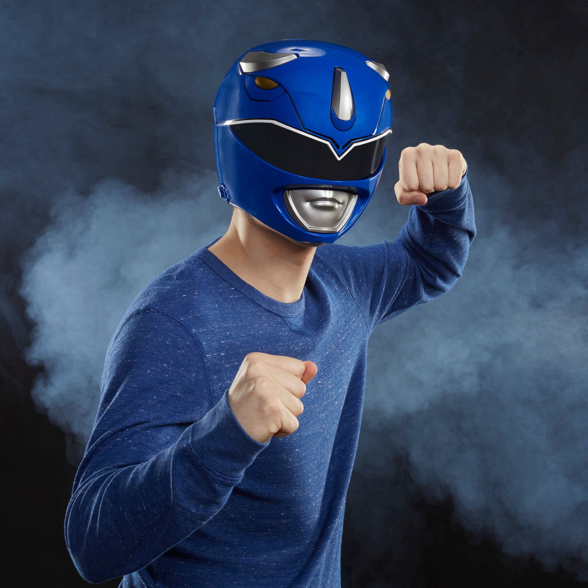 Power Rangers Lightning Collection Mighty Morphin Blue Ranger Helmet Prop Replicas - Toys - New - CaveGamers - Image 8