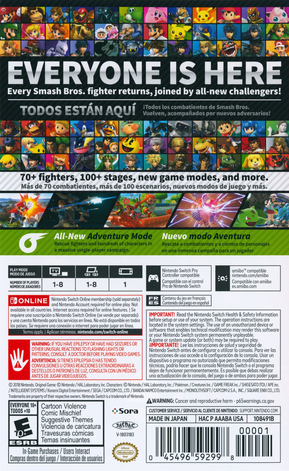 Super Smash Bros. Ultimate Switch - Video Game - Used - CaveGamers - Image 2