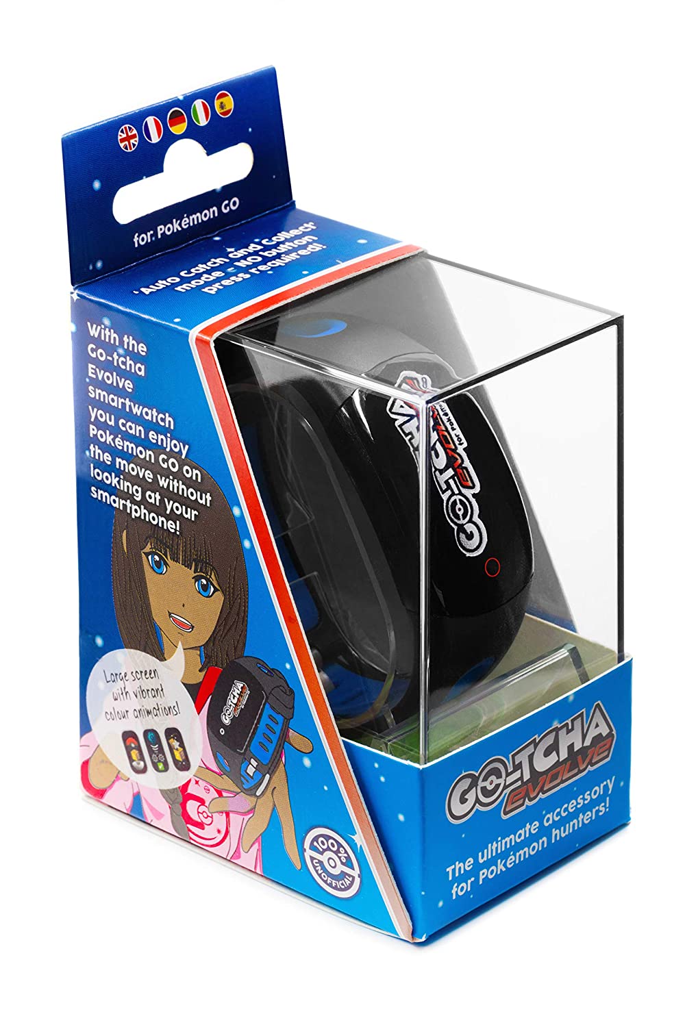 Pokemon Go GO-TCHA Evolve LED-Touch Wristband Accessory Auto Catch - Blue/Black - Electronics - New - CaveGamers - Image 5