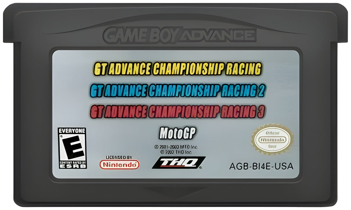 Racing GBA 4 Pack: GT Advance Championship Racing, GT Advance 2 Rally Racing, GT Advance 3 Pro Concept Racing, and Moto GP Game Boy Advance - Video Game - Used - CaveGamers - Image 3