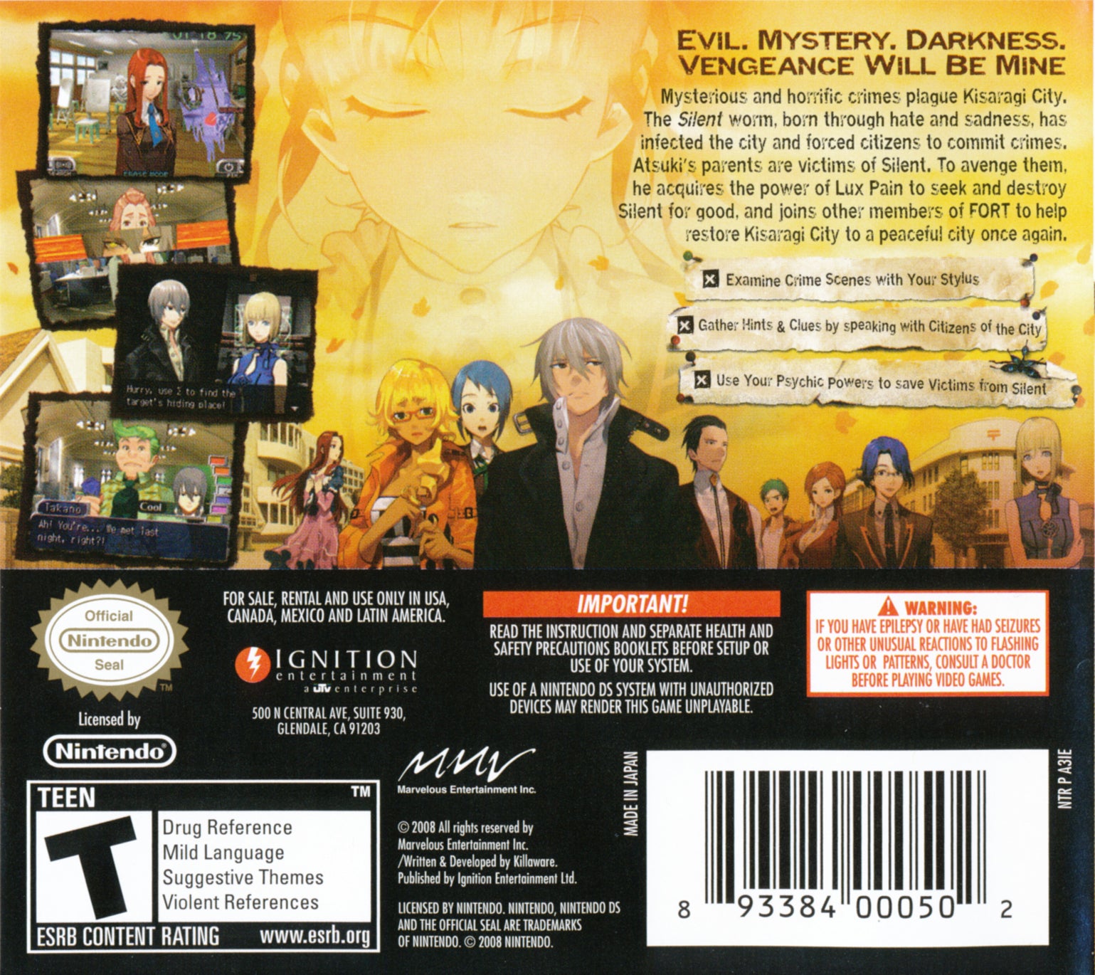 Lux Pain DS - Video Game - Used - CaveGamers - Image 2