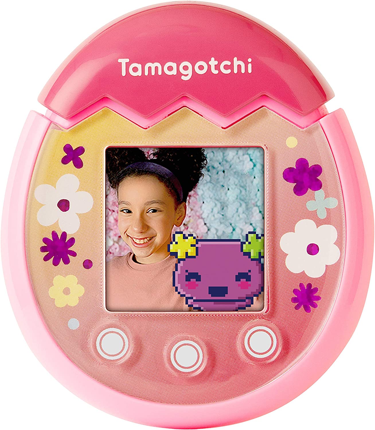 Tamagotchi Pix - Floral (Pink) Digital Pet Electronic Toys - Toys - New - CaveGamers