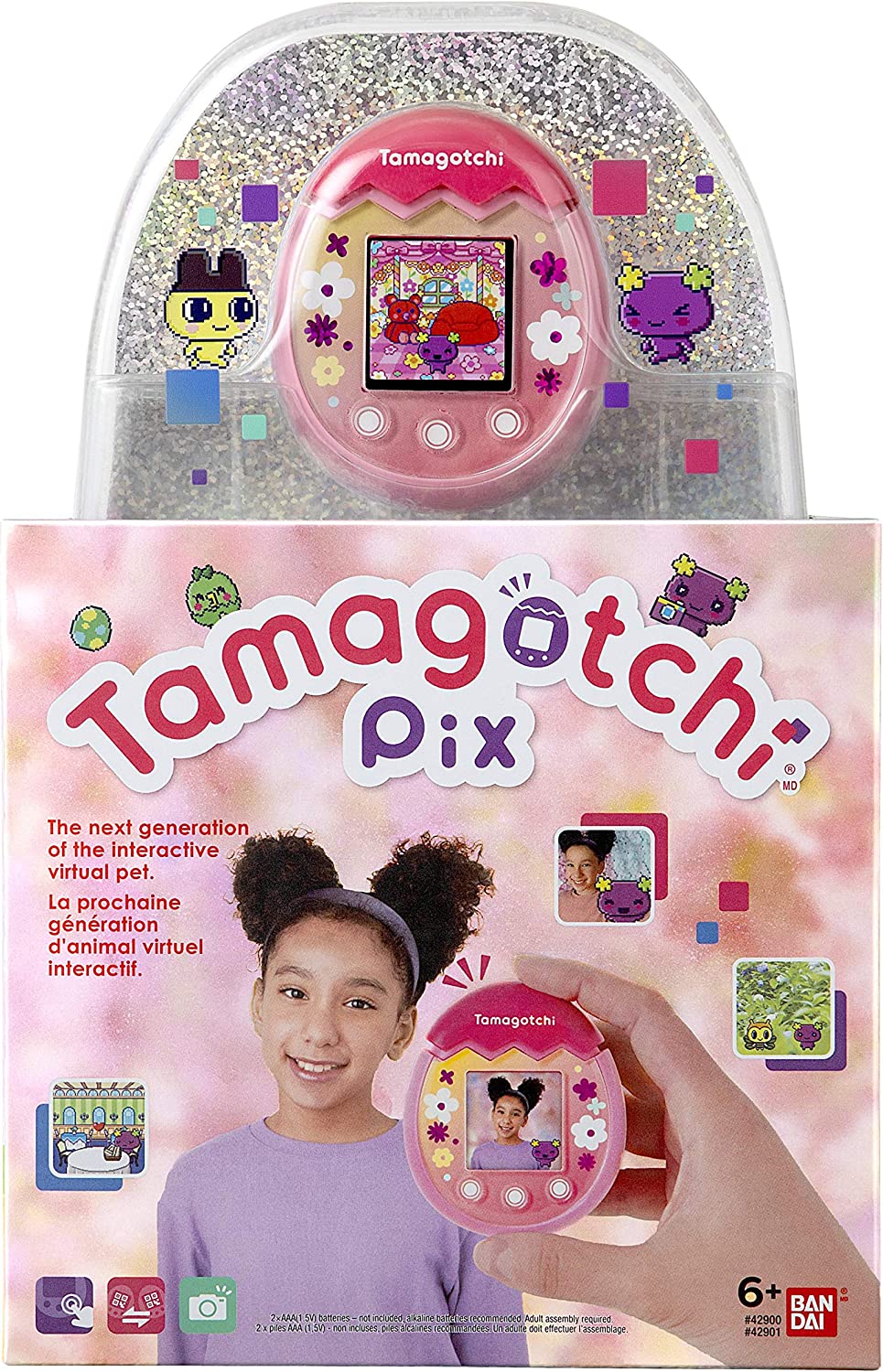Tamagotchi Pix - Floral (Pink) Digital Pet Electronic Toys - Toys - New - CaveGamers - Image 6