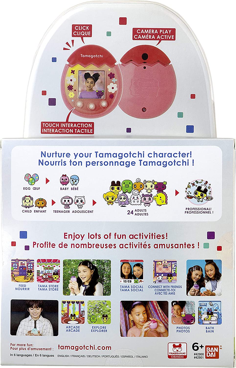 Tamagotchi Pix - Floral (Pink) Digital Pet Electronic Toys - Toys - New - CaveGamers - Image 7