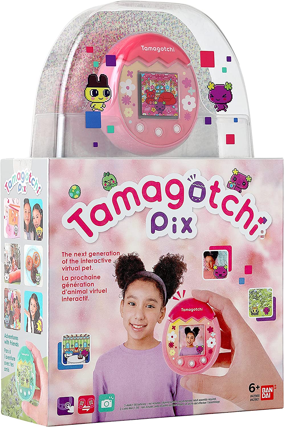 Tamagotchi Pix - Floral (Pink) Digital Pet Electronic Toys - Toys - New - CaveGamers - Image 8