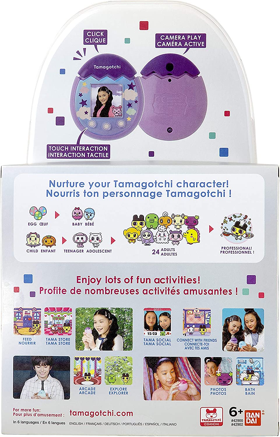 Tamagotchi Pix - Sky (Purple) Digital Pet Electronic Toys - Toys - New - CaveGamers - Image 8