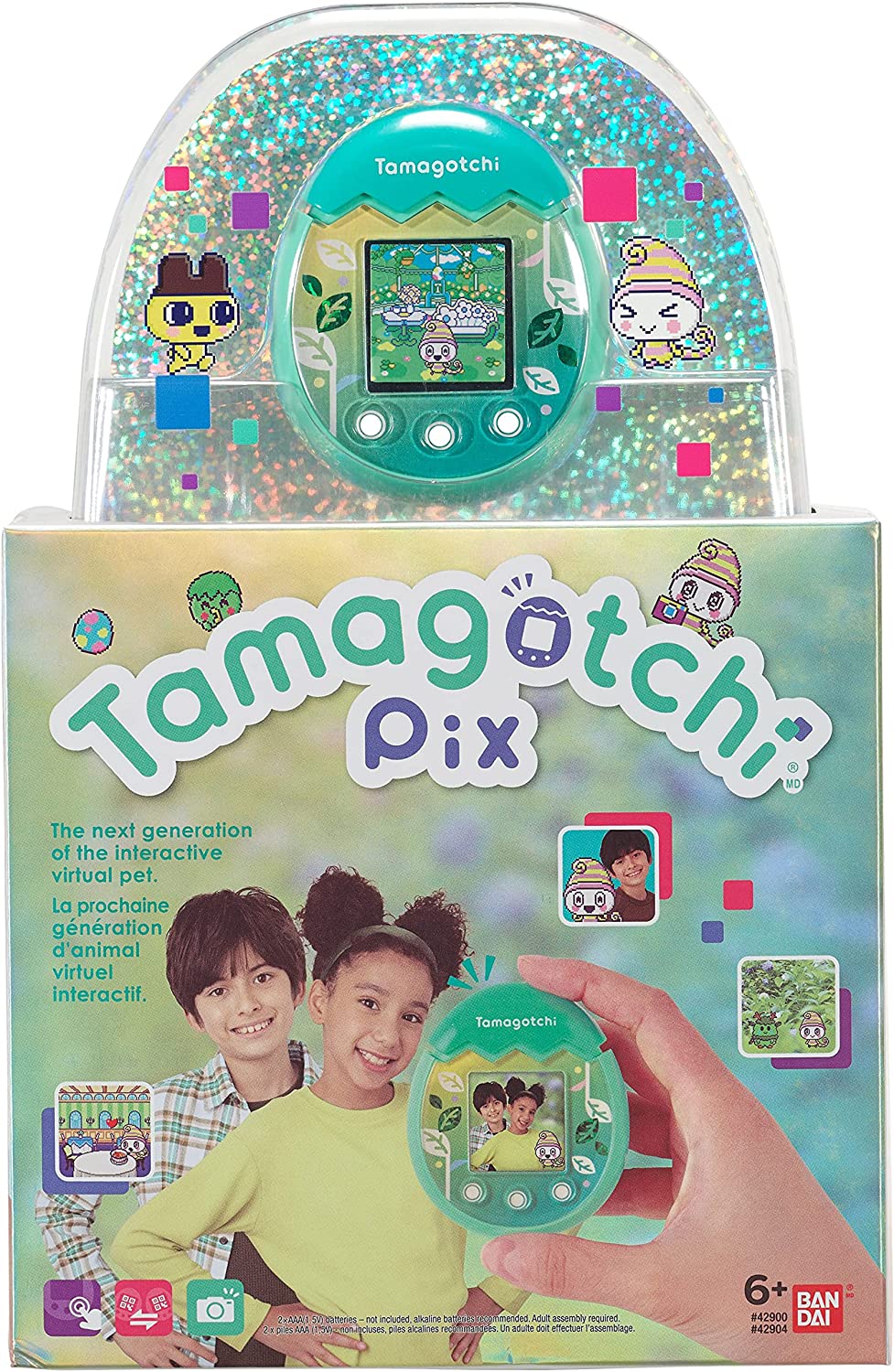 Tamagotchi Pix - Nature (Green) Digital Pet Electronic Toys - Toys - New - CaveGamers - Image 2
