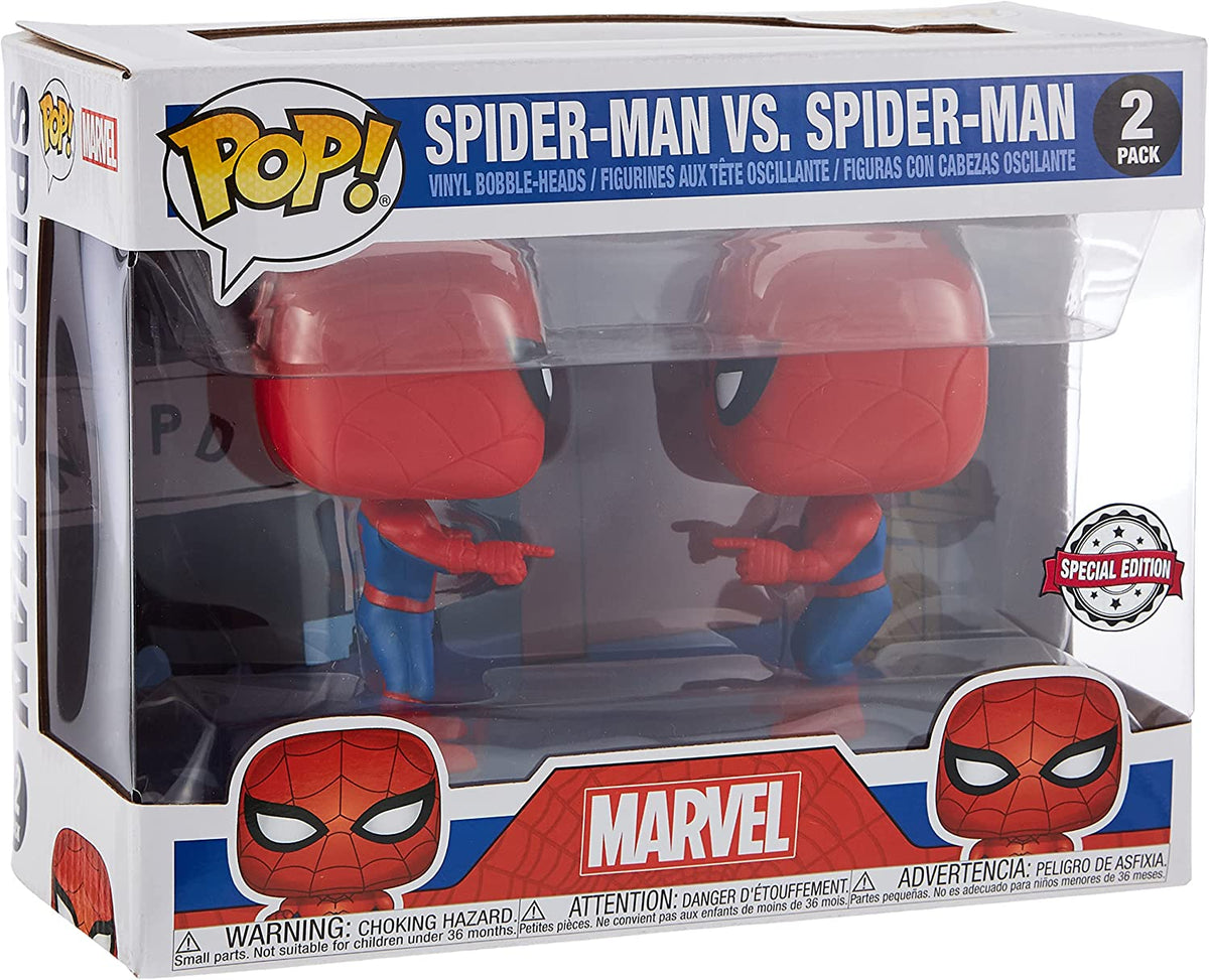 Funko Pop! Marvel Spider-Man vs. Spider-Man Vinyl Figure - Toys - New - CaveGamers - Image 3