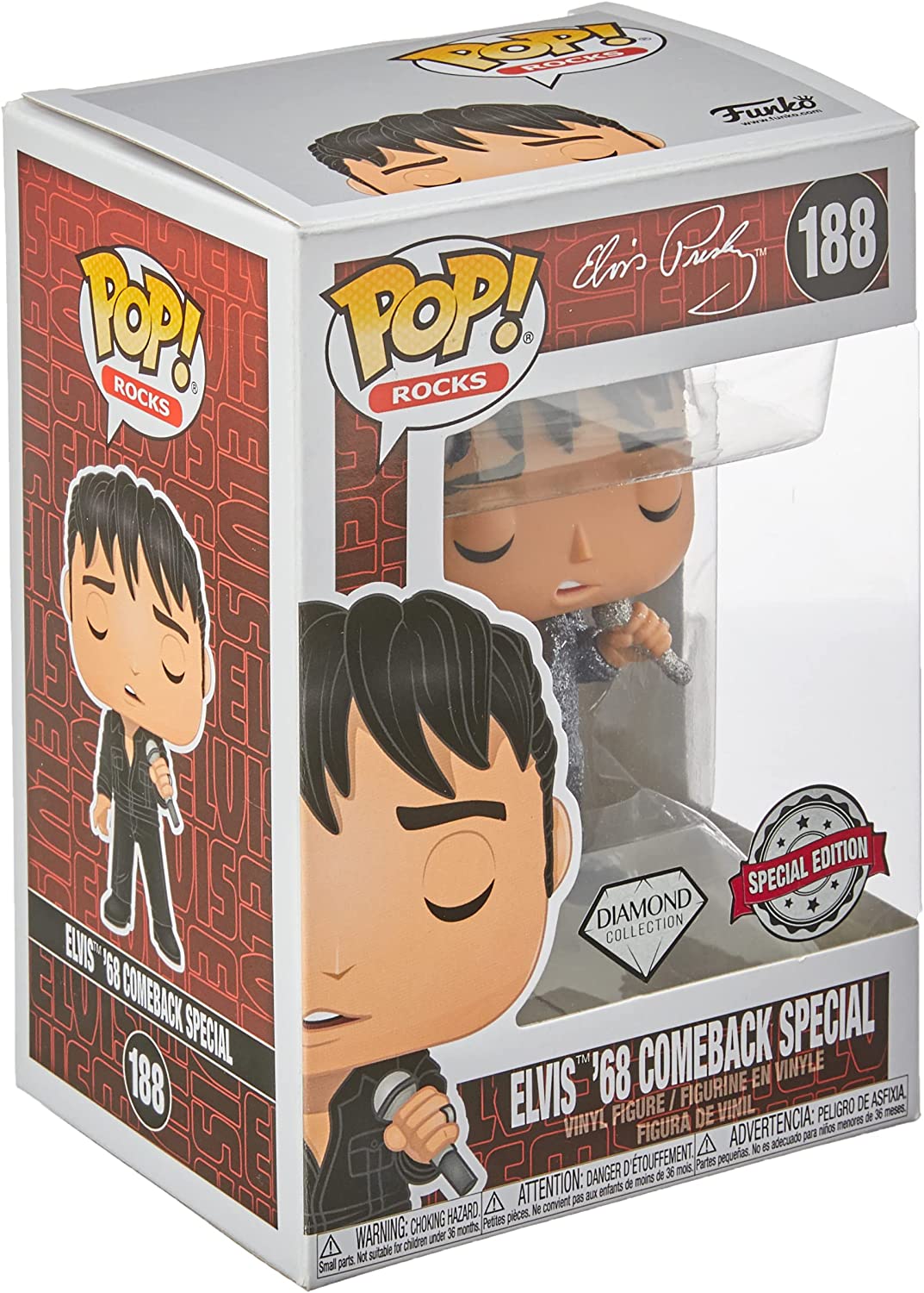 Funko Pop! Elvis Presley Elvis '68 Comeback Special Vinyl Figure - Toys - New - CaveGamers - Image 4