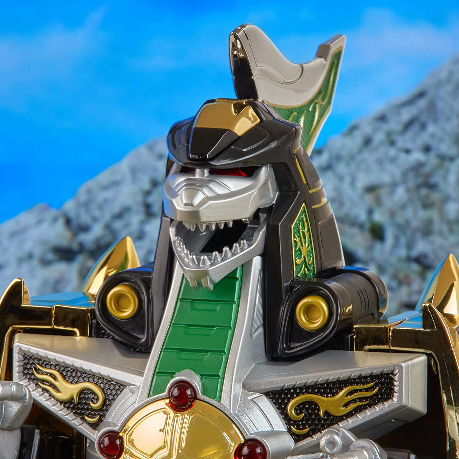 Power Rangers Lightning Collection Mighty Morphin Dragonzord Zord Ascension Project 1:144 Scale Action Figures - Toys - New - CaveGamers - Image 6