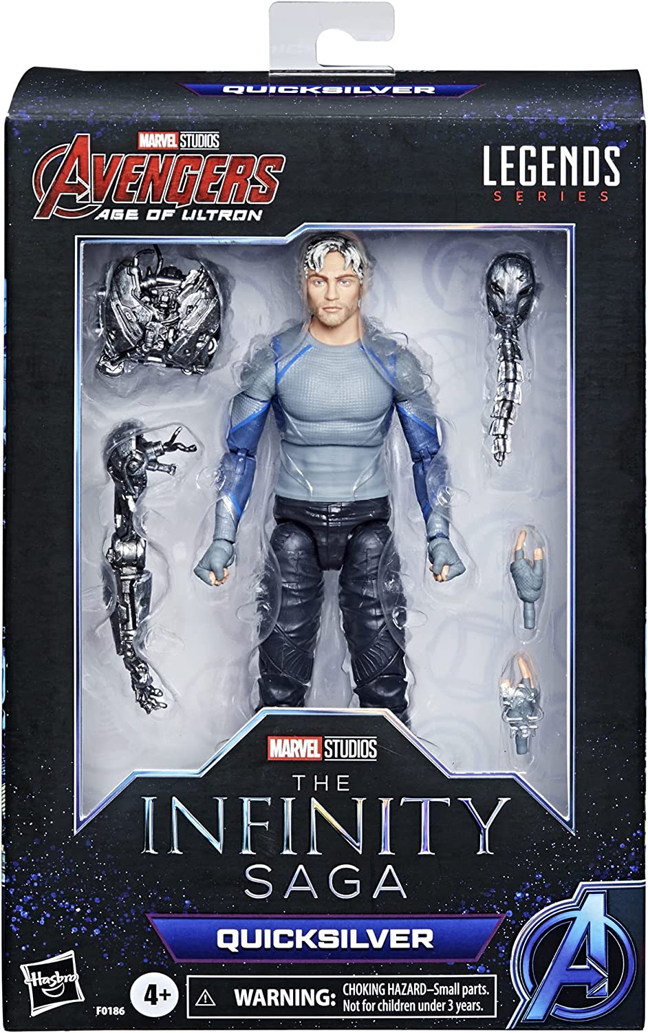 Quicksilver - Marvel Avengers: Age of Ultron Legends Series 6" Action Figure Action Figures - Toys - New - CaveGamers - Image 2