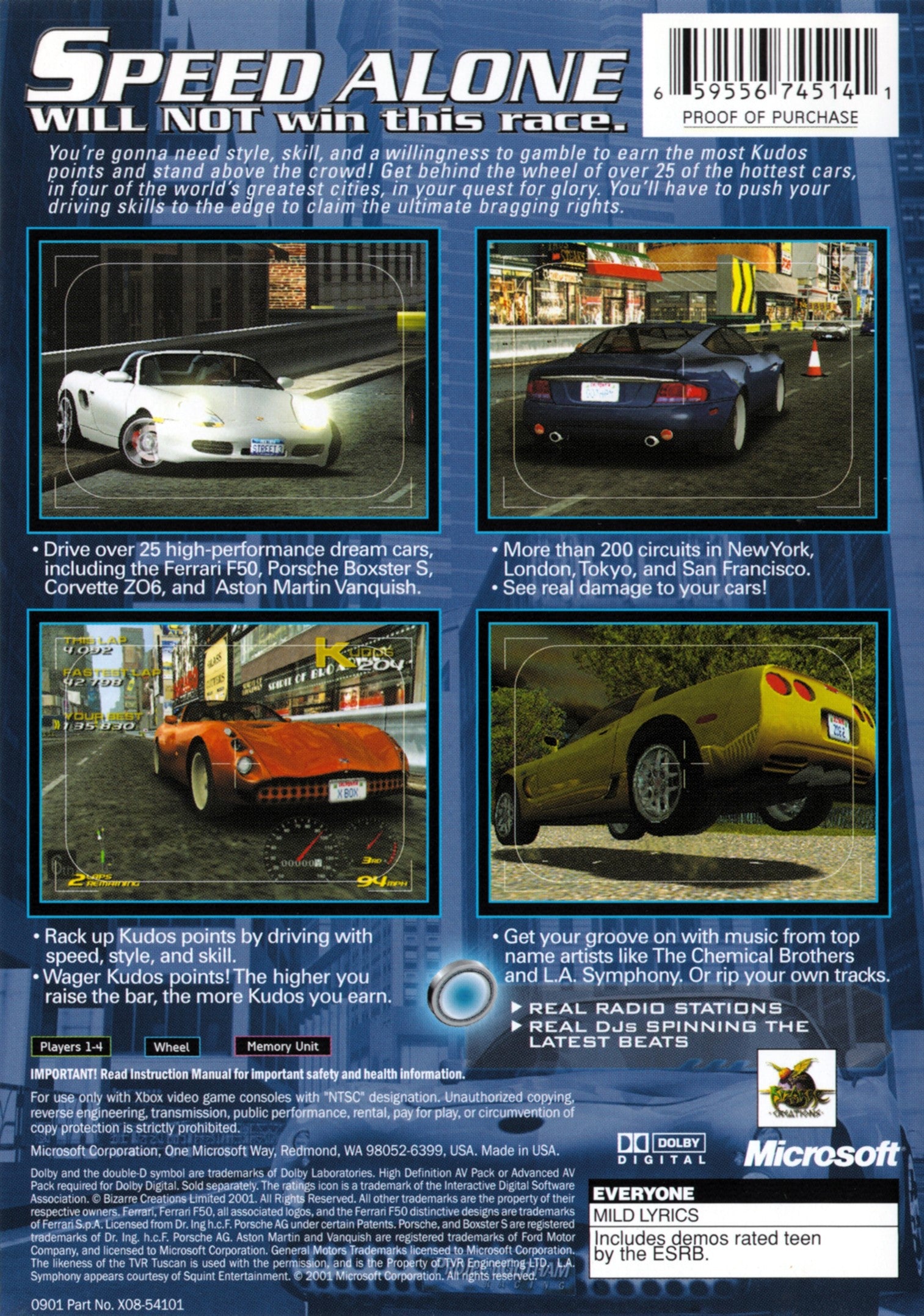 Project Gotham Racing Xbox - Video Game - Used - CaveGamers - Image 2