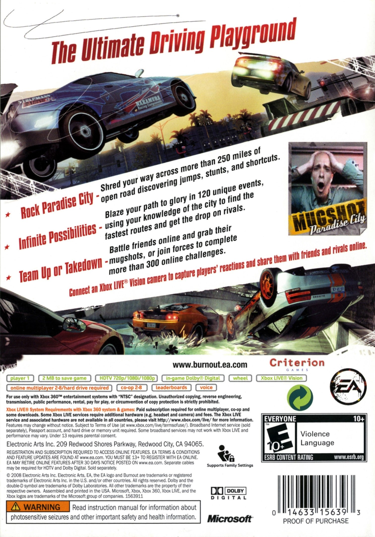 Burnout Paradise Xbox 360 - Video Game - Used - CaveGamers - Image 2