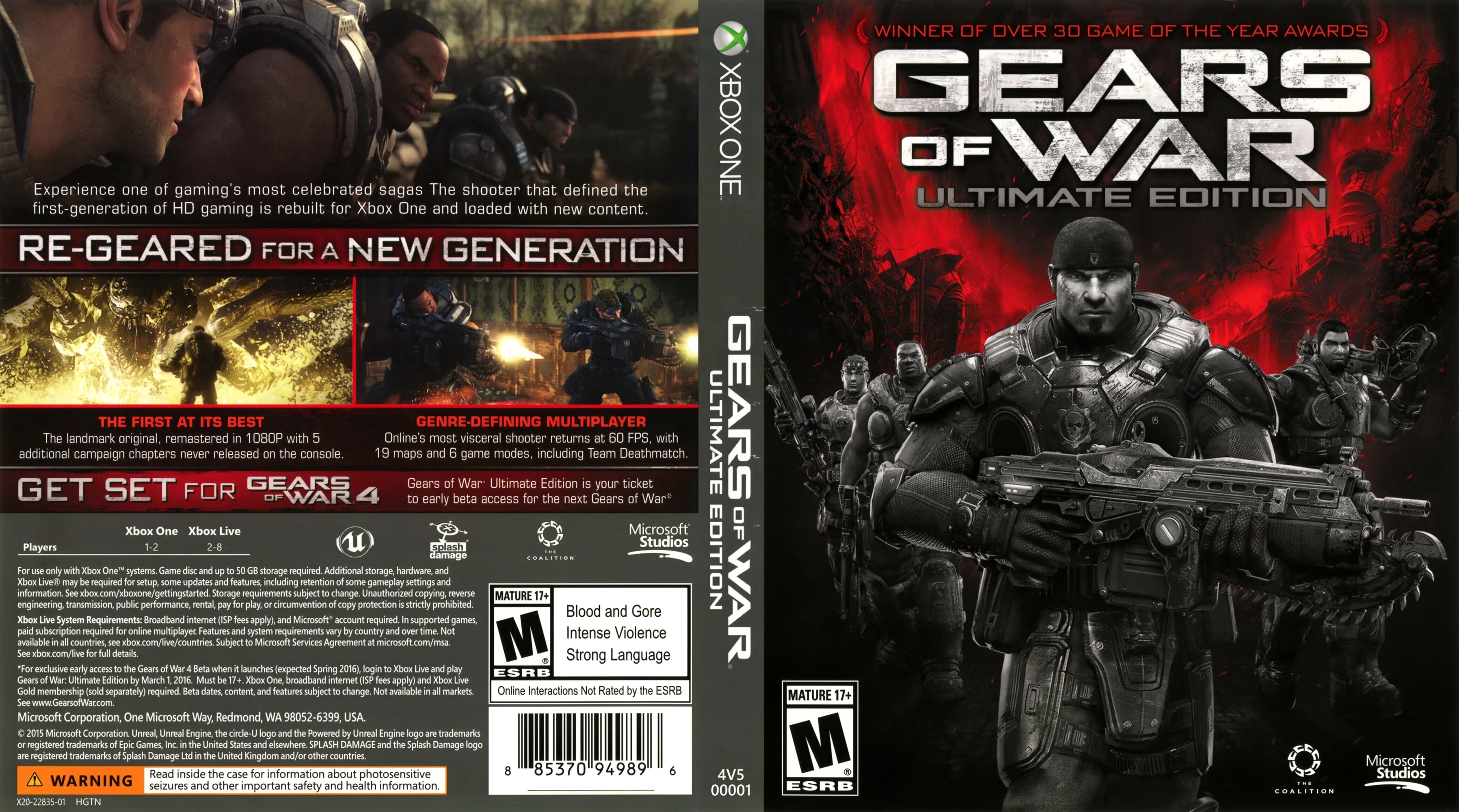 Gears of War: Ultimate Edition Xbox One - Video Game - Used - CaveGamers - Image 4