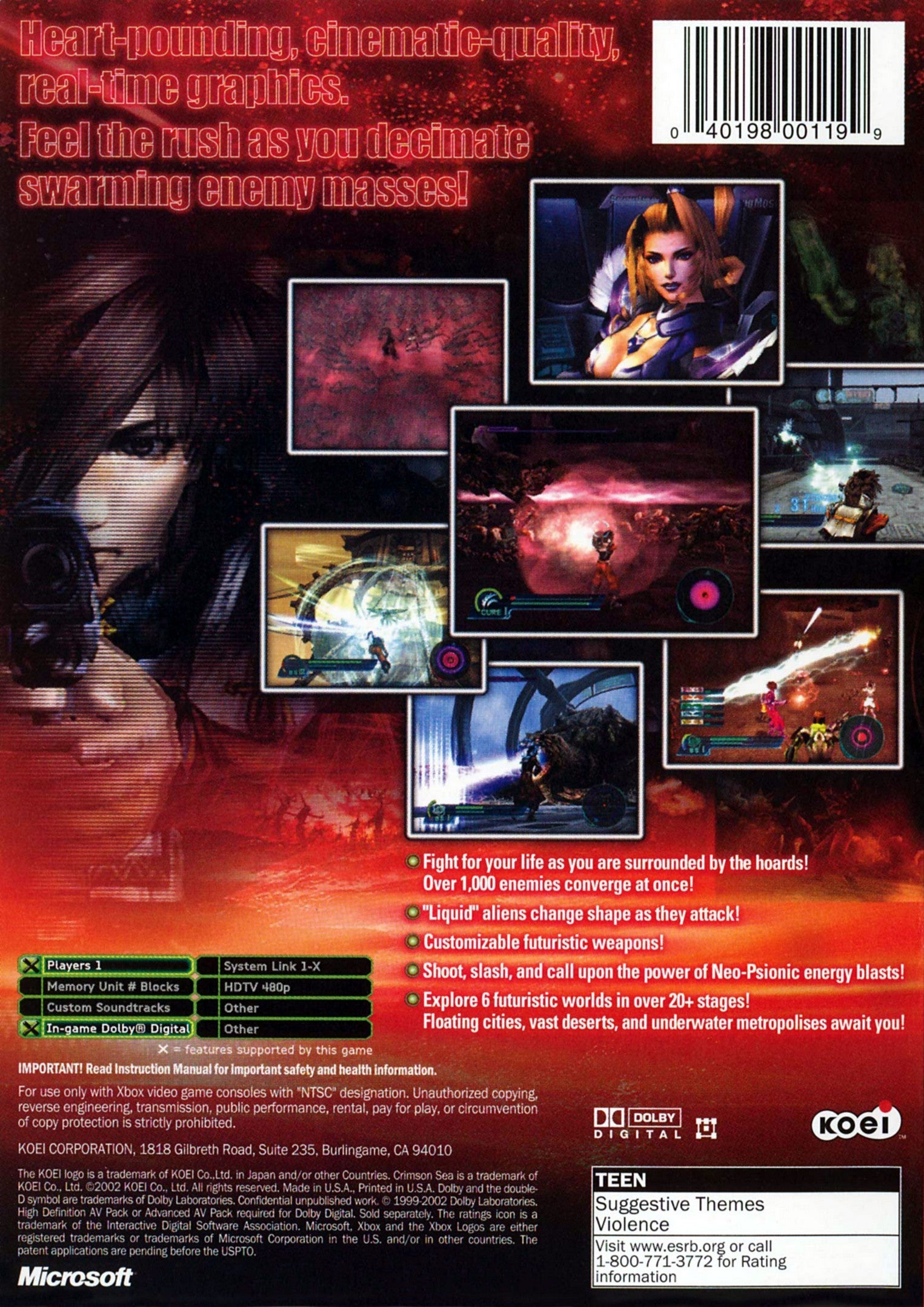Crimson Sea Xbox - Video Game - Used - CaveGamers - Image 2