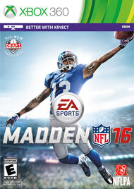 Madden NFL 16 Xbox 360 - Video Game - Used - CaveGamers
