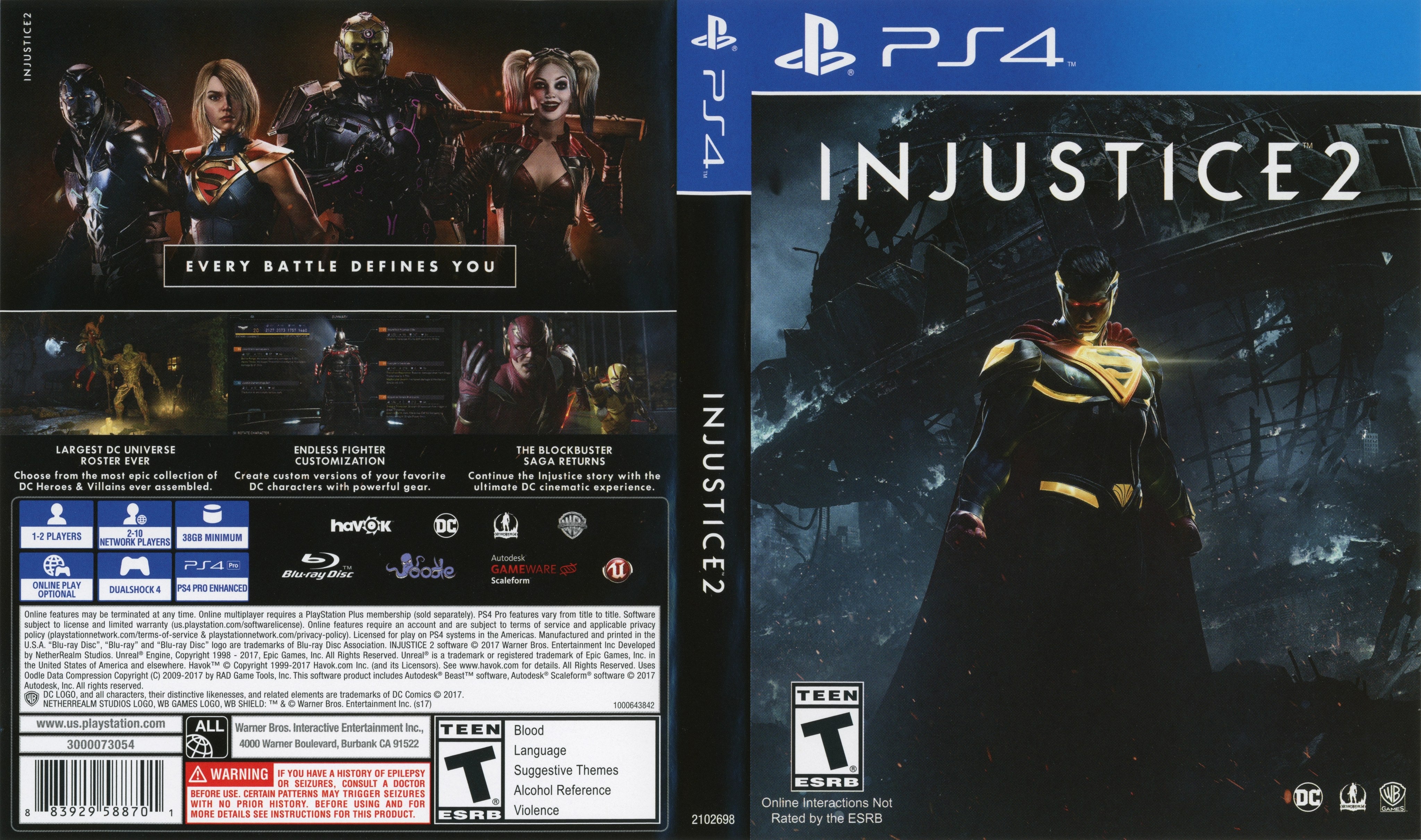 Injustice 2 PS4 - Video Game - Used - CaveGamers - Image 4